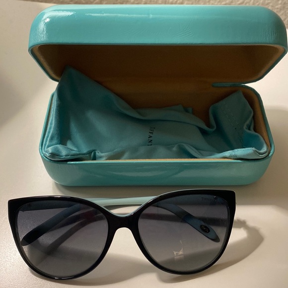 Tiffany & Co. Accessories - Tiffany & Co. Blue and Black Butterfly Polarized Sunglasses